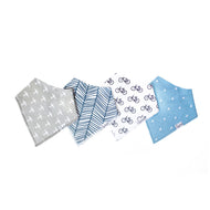 Copper Pearl Bandana Bibs 4 Pack / صدريات باندانا لؤلؤية نحاسية مكونة من 4 قطع