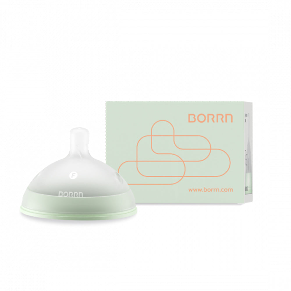 Borrn Silicone Teat Green / حلمة بورن سيليكون باللون الأخضر
