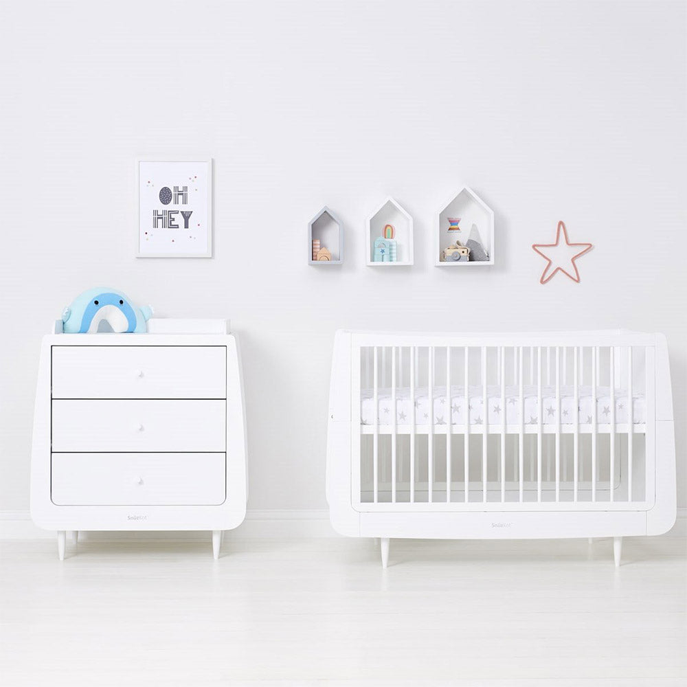 Snuz Twin Pack Sheets Cotbed | طقم ملاءات سرير سنوز المزدوجة