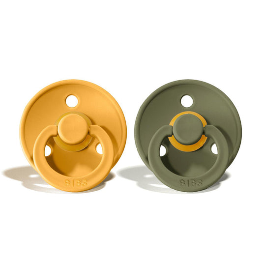 BIBS Natural Rubber Pacifier 2 Pack Size 1