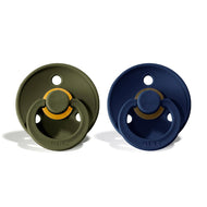 BIBS Natural Rubber Pacifier 2 Pack Size 1