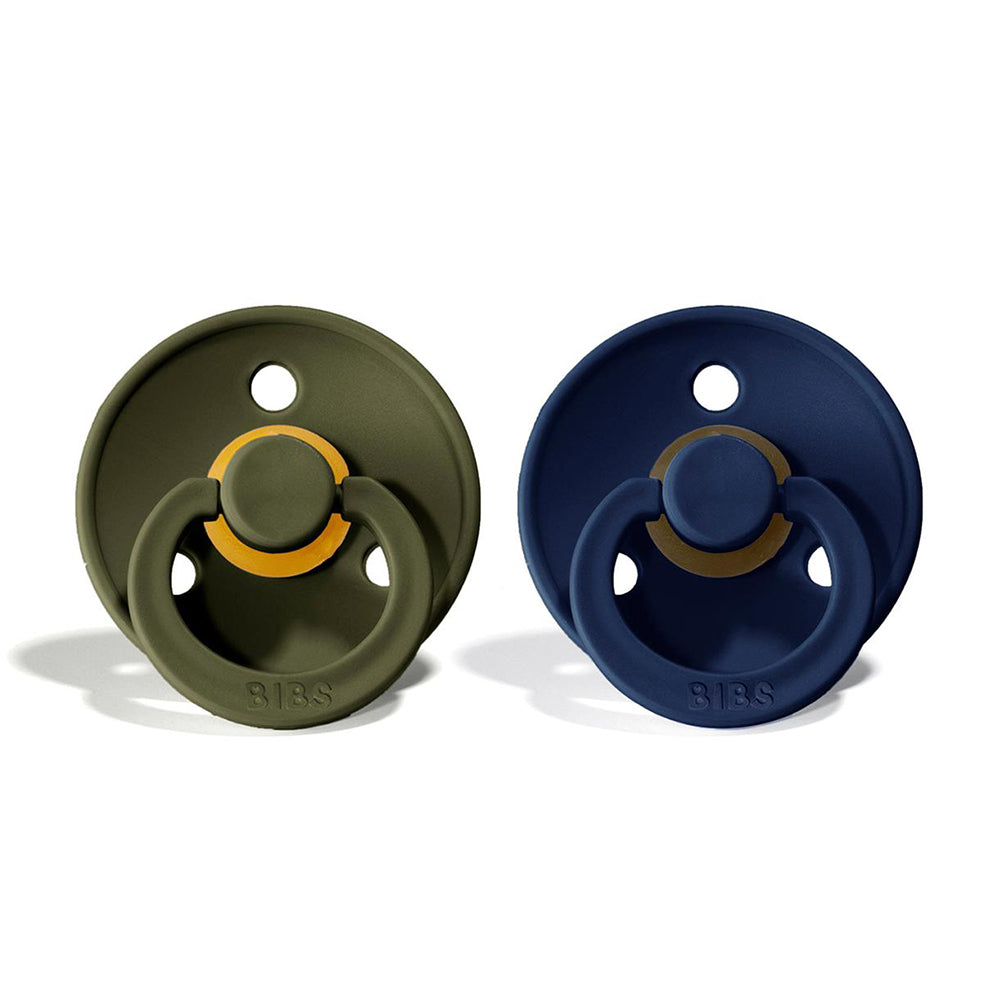 BIBS Natural Rubber Pacifier 2 Pack Size 1