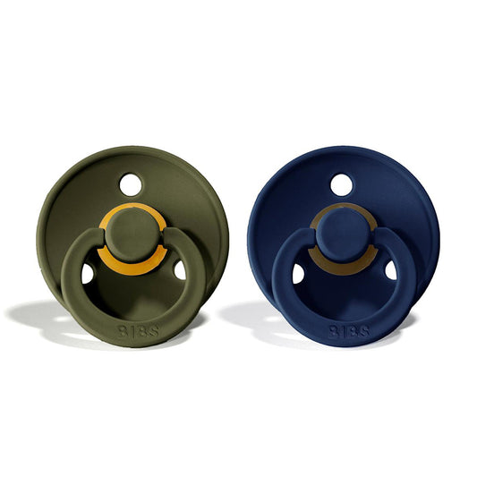 BIBS Natural Rubber Pacifier 2 Pack Size 1