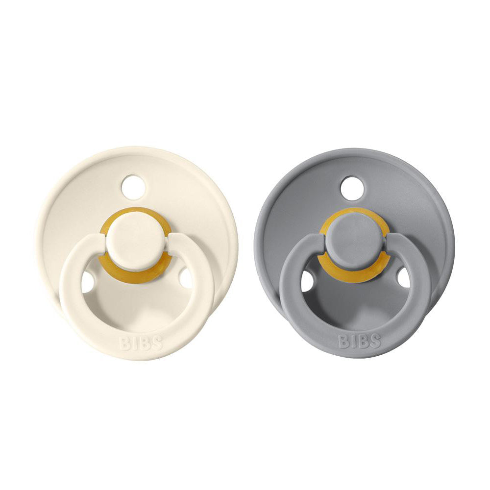 BIBS Natural Rubber Pacifier 2 Pack Size 1