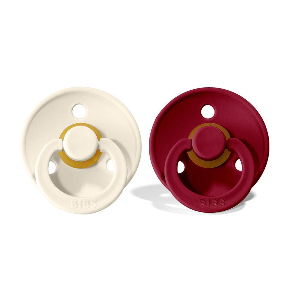 BIBS Natural Rubber Pacifier 2 Pack Size 1