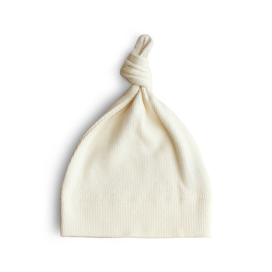 Mushie Ribbed Baby Beanie / قبعة أطفال مضلعة من موشي