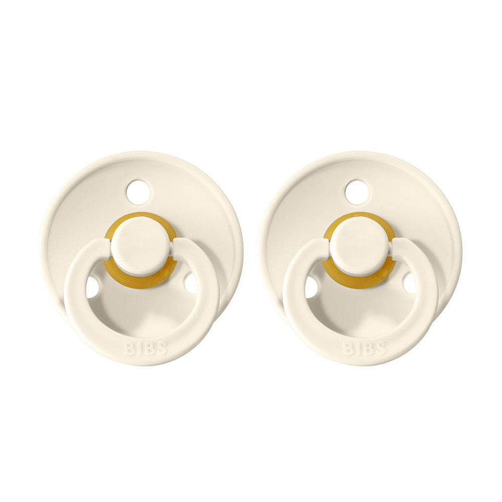 BIBS Natural Rubber Pacifier 2 Pack Size 1