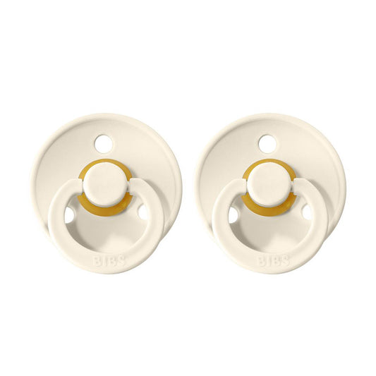BIBS Natural Rubber Pacifier 2 Pack Size 1