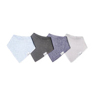 Copper Pearl Bandana Bibs 4 Pack / صدريات باندانا لؤلؤية نحاسية مكونة من 4 قطع