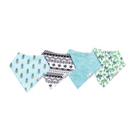 Copper Pearl Bandana Bibs 4 Pack / صدريات باندانا لؤلؤية نحاسية مكونة من 4 قطع