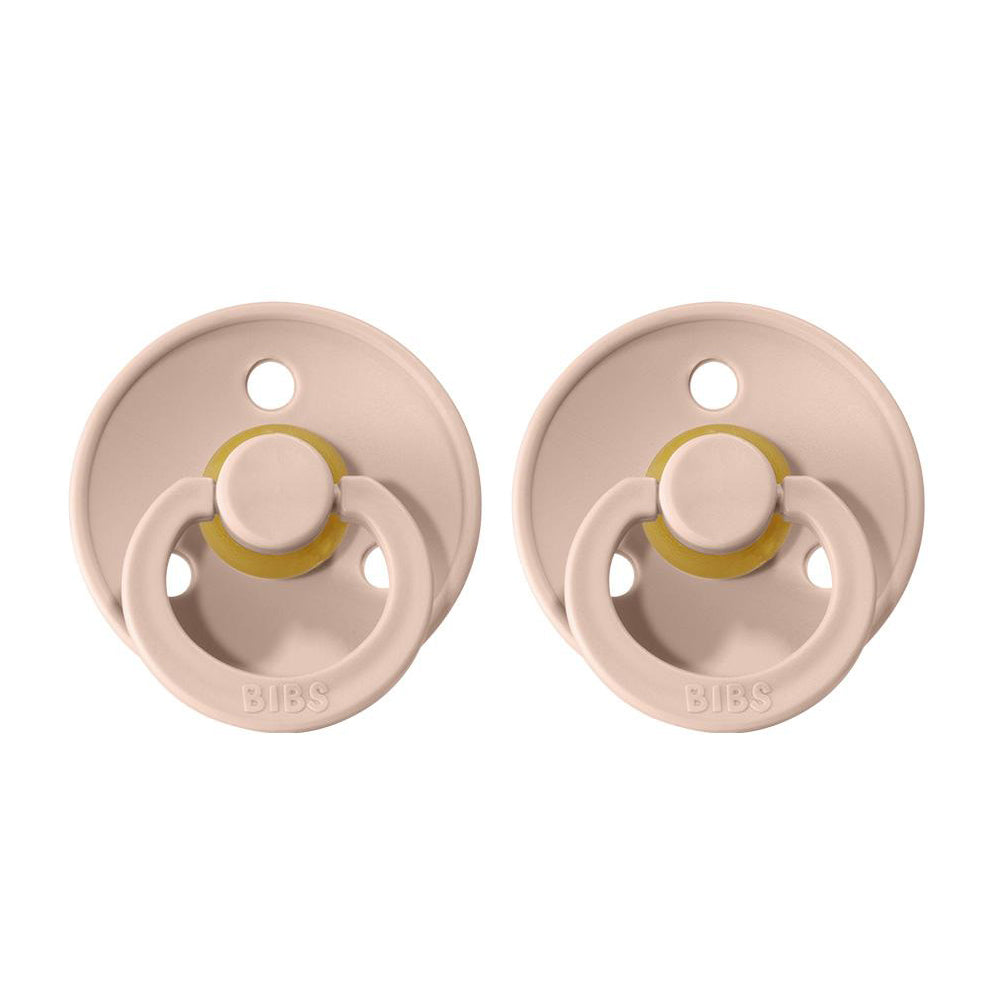 BIBS Natural Rubber Pacifier 2 Pack Size 1