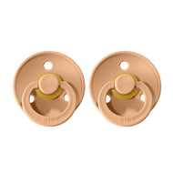 BIBS Natural Rubber Pacifier 2 Pack Size 1