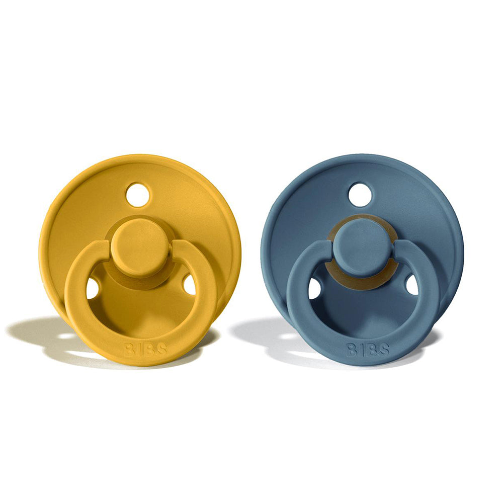 BIBS Natural Rubber Pacifier 2 Pack Size 1