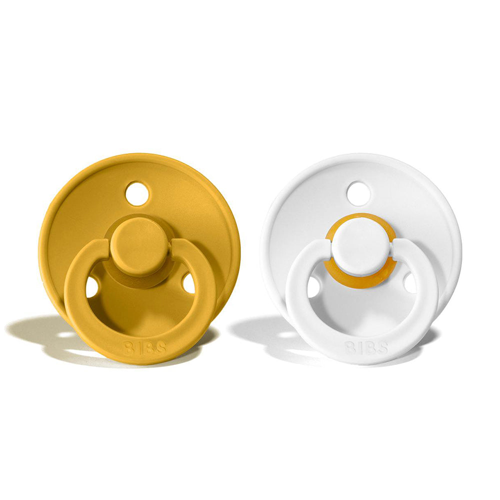 BIBS Natural Rubber Pacifier 2 Pack Size 1