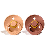 BIBS Natural Rubber Pacifier 2 Pack Size 1