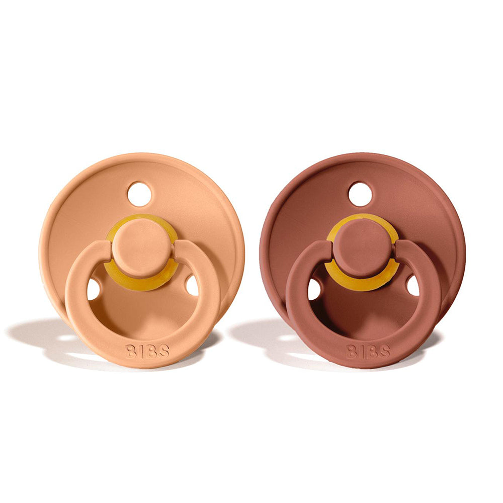 BIBS Natural Rubber Pacifier 2 Pack Size 1