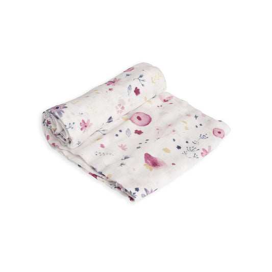 Little Unicorn Deluxe Muslin Swaddle Single /  قماط موسلين فاخر من ليتل يونيكورن