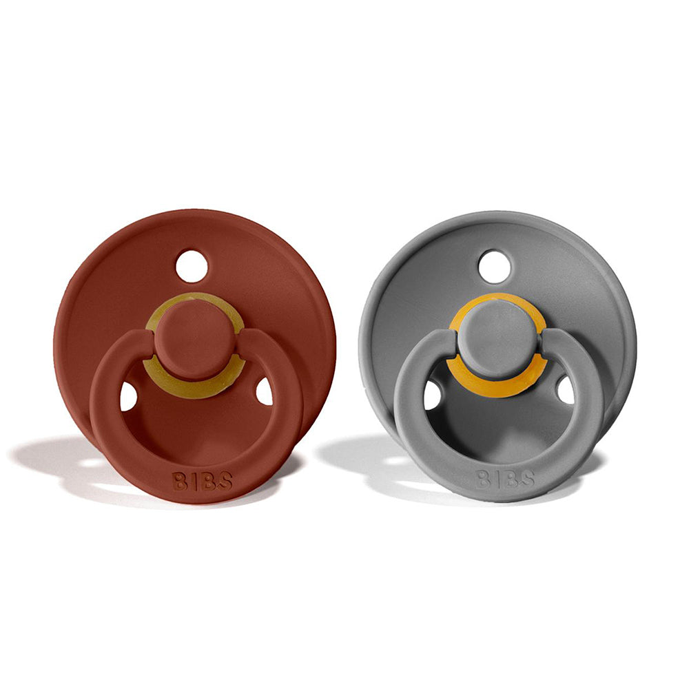 BIBS Natural Rubber Pacifier 2 Pack Size 1