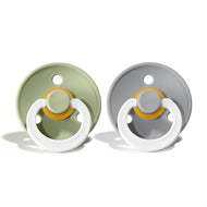 BIBS Natural Rubber Pacifier 2 Pack Size 1