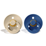 BIBS Natural Rubber Pacifier 2 Pack Size 1