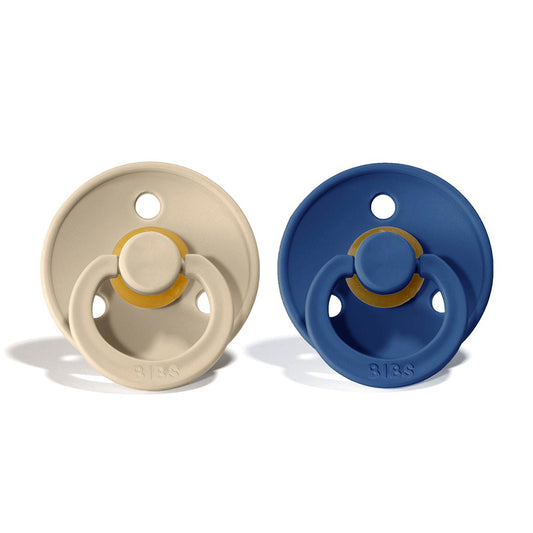 BIBS Natural Rubber Pacifier 2 Pack Size 1