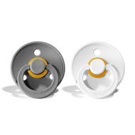 BIBS Natural Rubber Pacifier 2 Pack Size 1