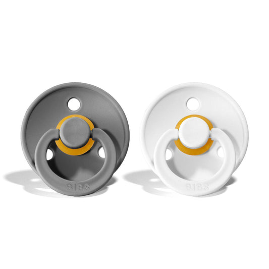 BIBS Natural Rubber Pacifier 2 Pack Size 1