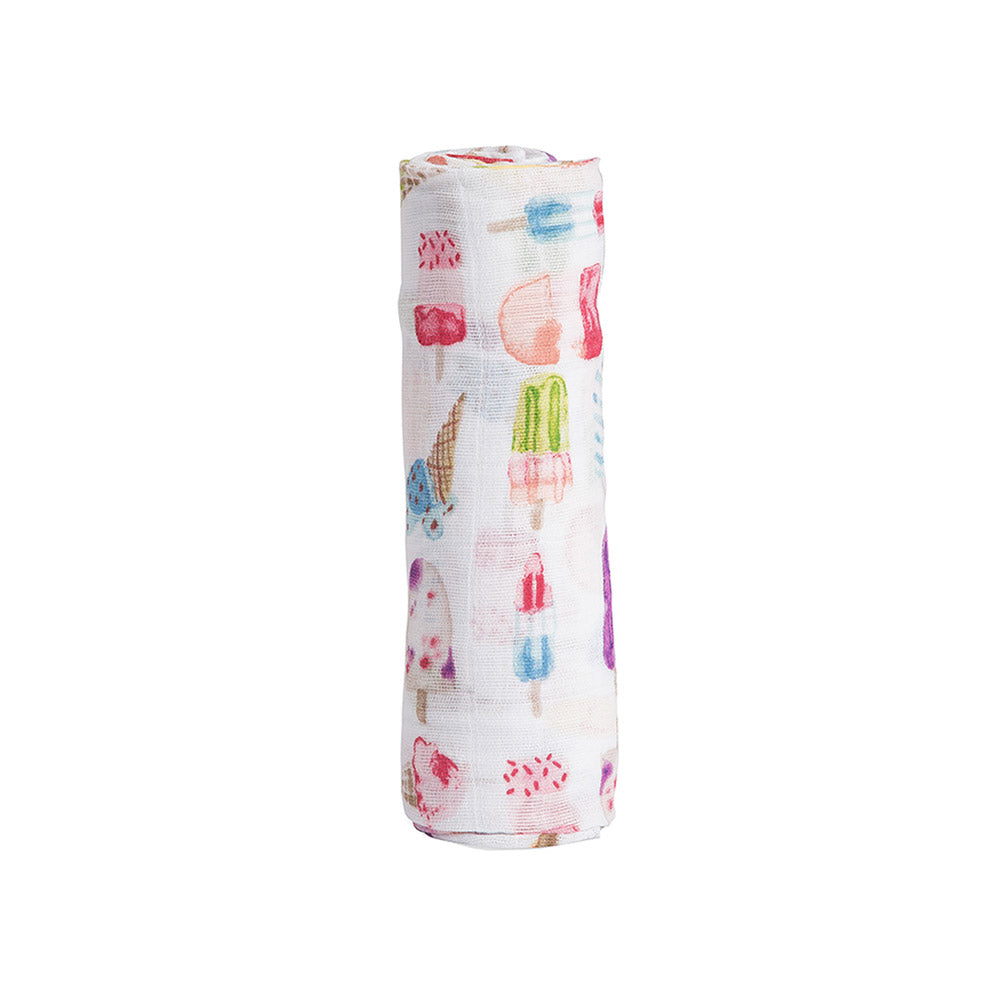 Little Unicorn Cotton Muslin Swaddle Single /  قماط قطن موسلين ليتل يونيكورن فردي