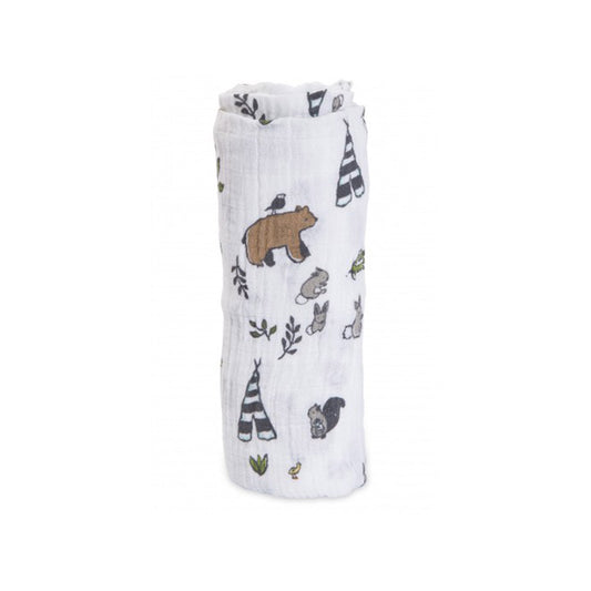 Little Unicorn Cotton Muslin Swaddle Single /  قماط قطن موسلين ليتل يونيكورن فردي