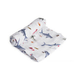 Little Unicorn Cotton Muslin Swaddle Single
