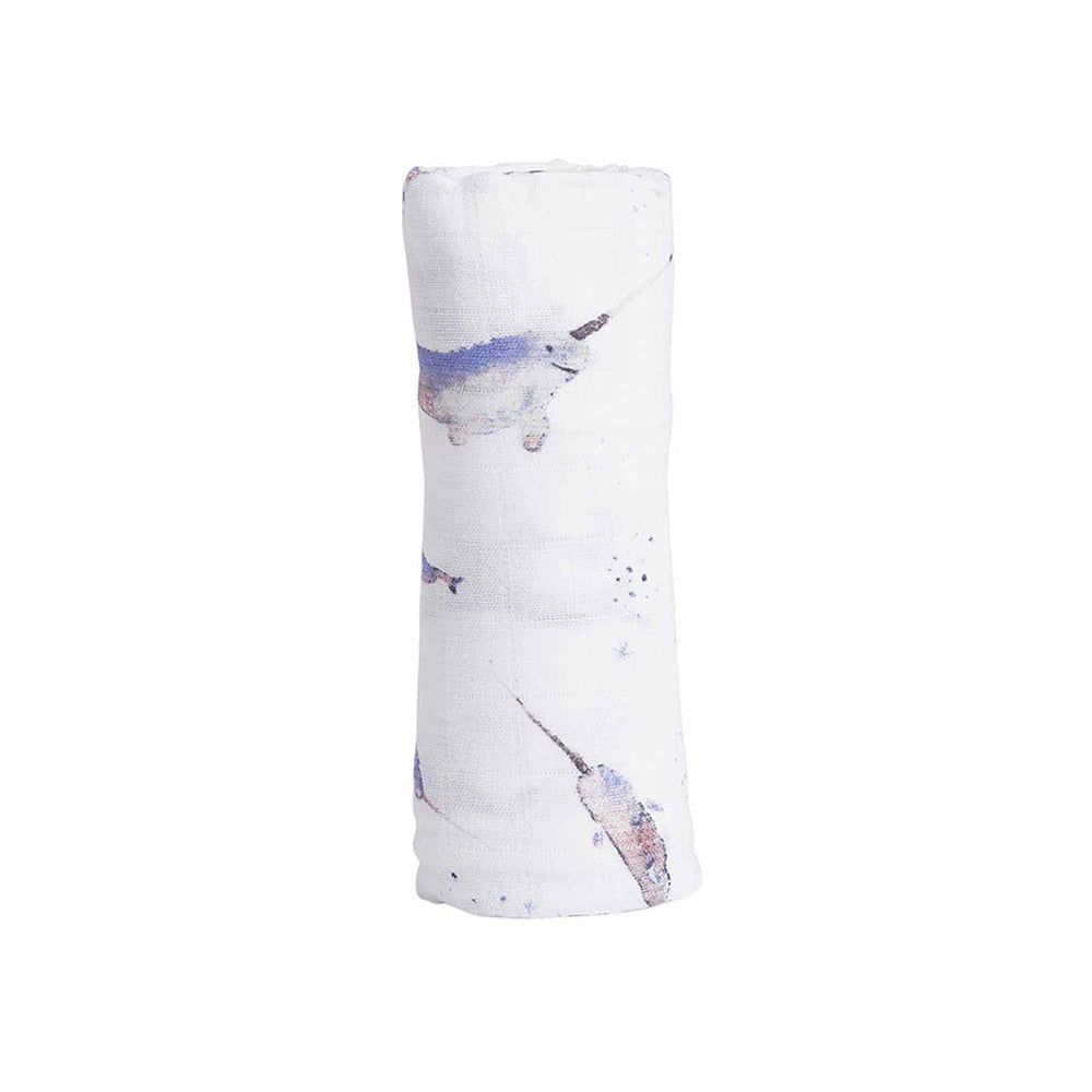 Little Unicorn Cotton Muslin Swaddle Single /  قماط قطن موسلين ليتل يونيكورن فردي