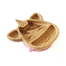 Citron Baby Bamboo Suction Plate with Spoon — view 5