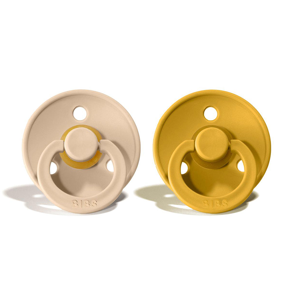 BIBS Natural Rubber Pacifier 2 Pack Size 1