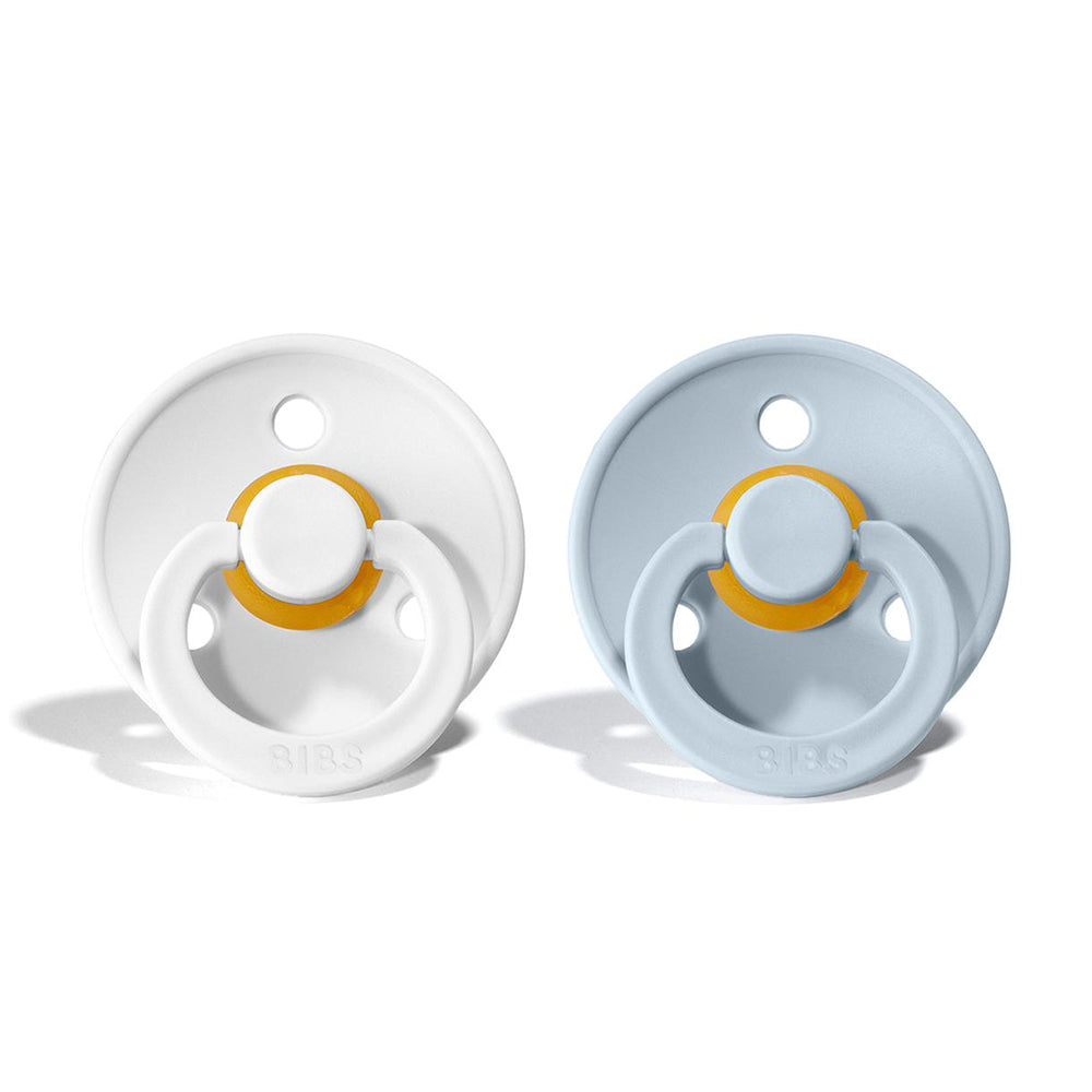 BIBS Natural Rubber Pacifier 2 Pack Size 1