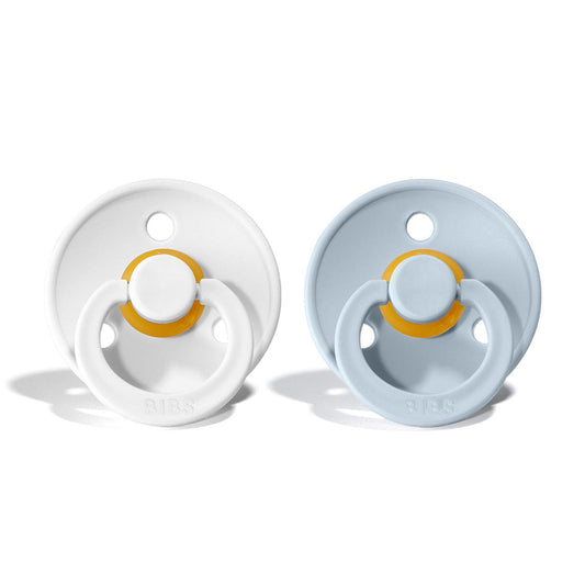 BIBS Natural Rubber Pacifier 2 Pack Size 1