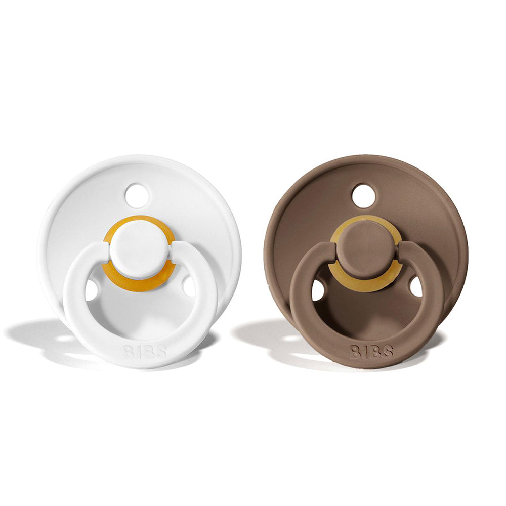 BIBS Natural Rubber Pacifier 2 Pack Size 1