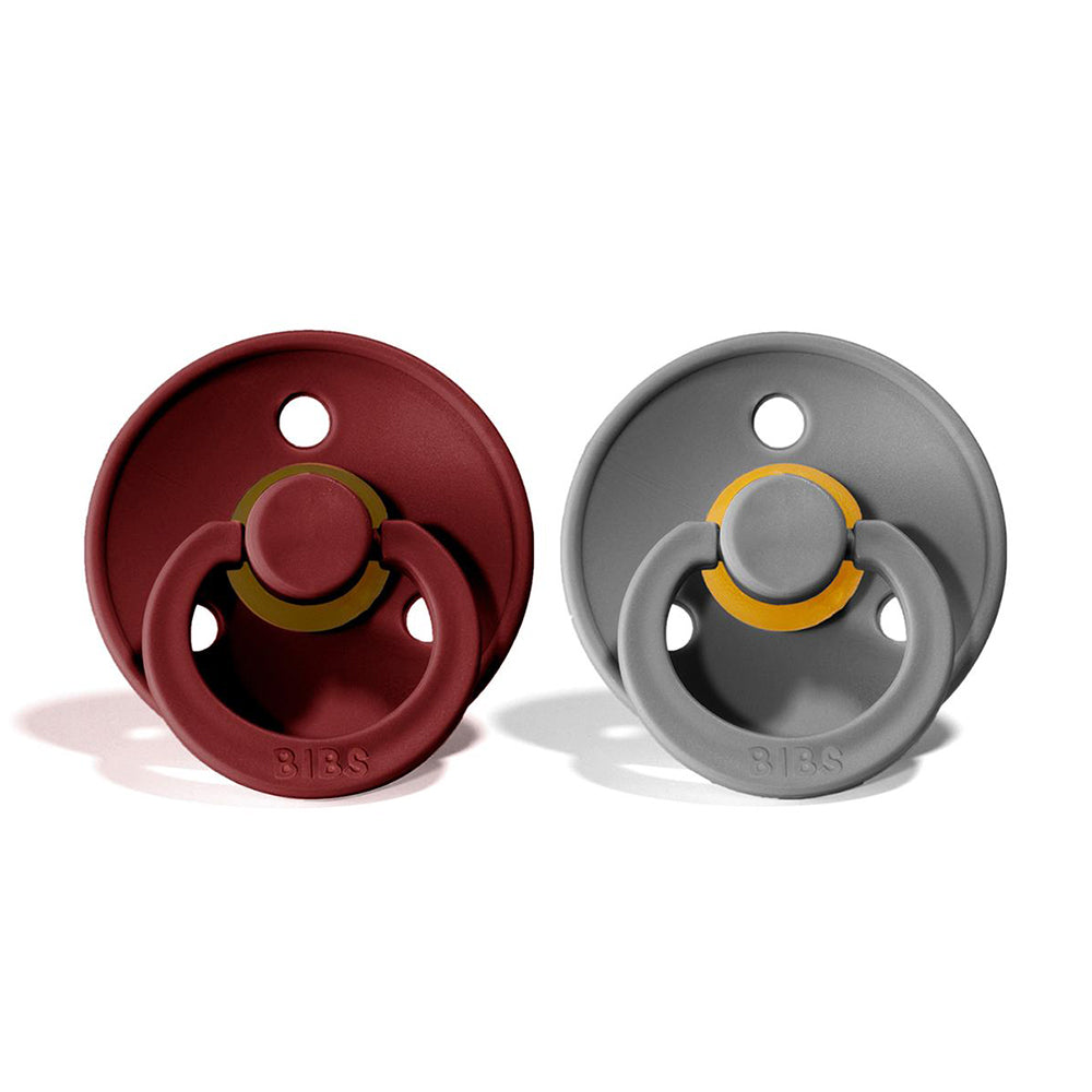 BIBS Natural Rubber Pacifier 2 Pack Size 1