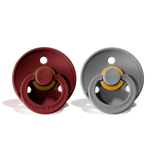 BIBS Natural Rubber Pacifier 2 Pack Size 1