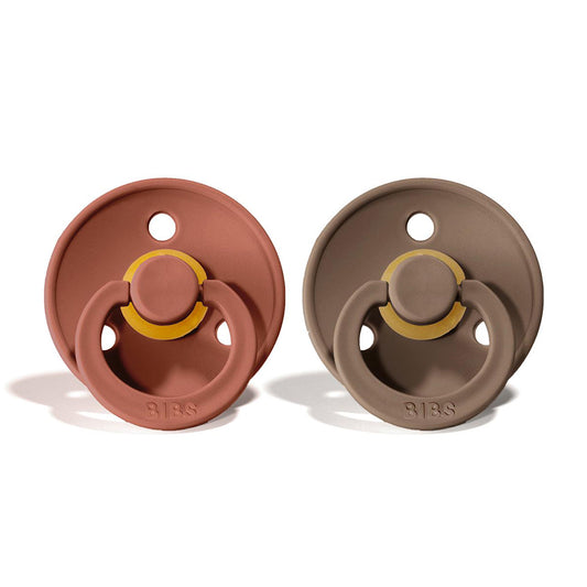 BIBS Natural Rubber Pacifier 2 Pack Size 1